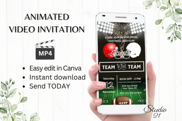 Animated Football Game Invitation: Your Digital Playbook for Unforgettable Events