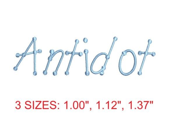 Antidot Regular Font: Crafting Timeless Embroidery