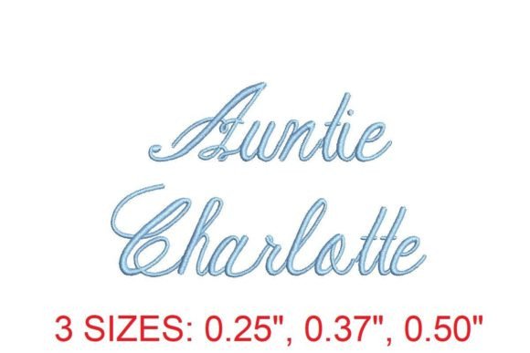 Auntie Charlotte Font: Elegant Embroidery & Beyond