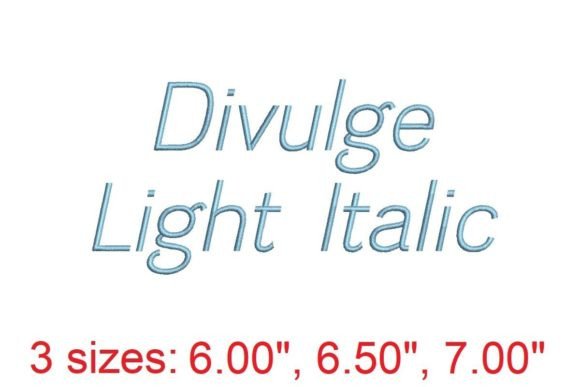 Divulge LT IT Embroidery Font: Precision Meets Creativity