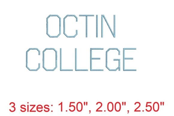 Elevate Your Projects with Octin College Light Embroidery Font