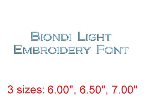 Elevate Your Stitching with Biondi LT Embroidery Font