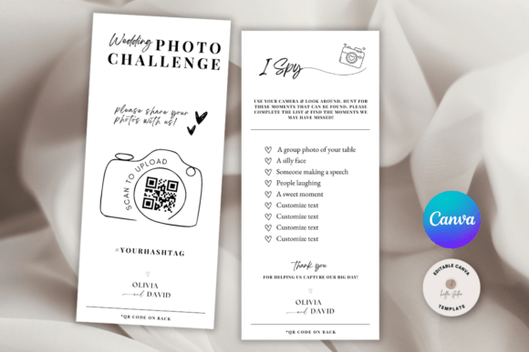 Elevate Your Wedding Stationery with an Editable I Spy Template