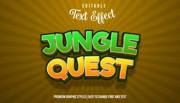 Explore the Wild Appeal of Jungle Quest Editable Game Logo Style