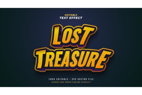 Game Text Style in Blue and Orange: A Bold Design Asset