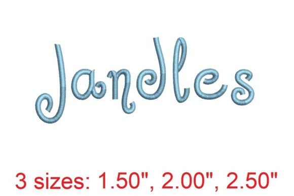 Jandles Embroidery Font: The Elegant Stitch for Your Projects