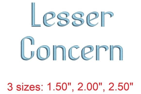 Lesser Concen: The Embroidery Font for Refined Personalization
