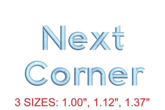 Next Corner Embroidery Font: A Modern Edge for Crafted Text