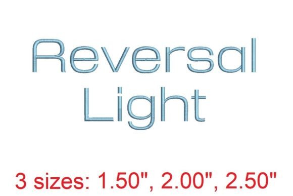 Reversal Light Embroidery Font: A Guide to Sophisticated Stitching