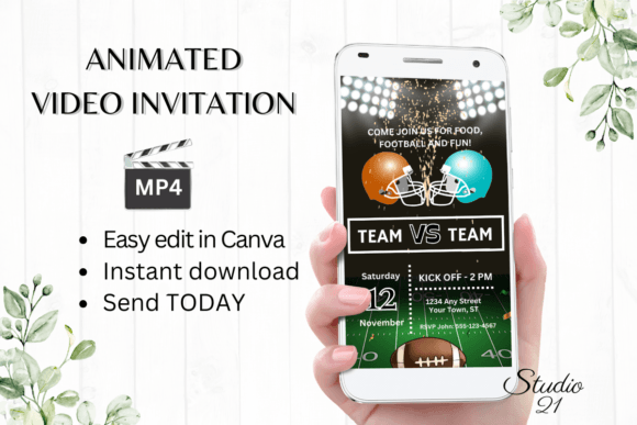 Score a Touchdown with a Smartphone Football Game Invitation