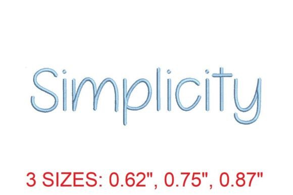 Simplicity Embroidery Font: Effortless Elegance for Your Projects