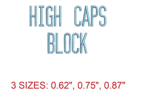 Step Up Your Embroidery Game with High Caps Block Font